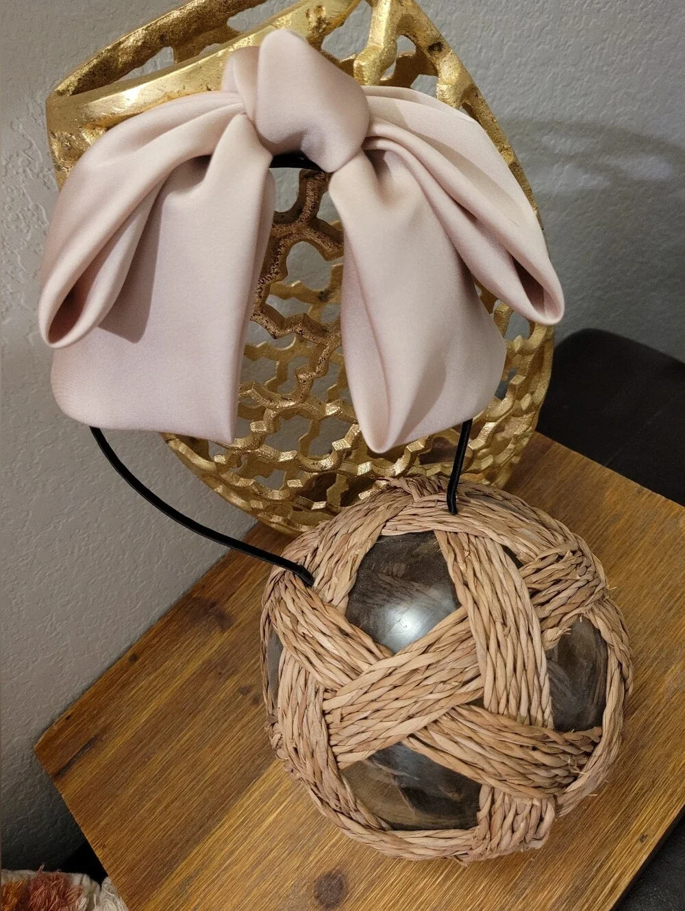 Free People Champagne Bow Headband